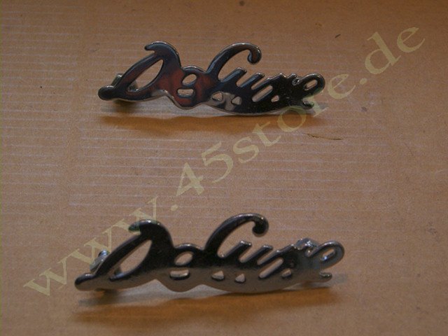11530-46 // Zieremblem-Set "DELUXE", Fender, Chrom