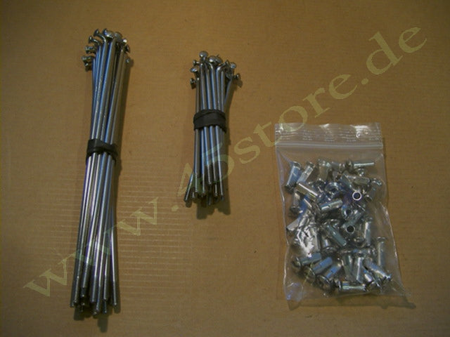 3945-40C // Speichen-Set, 16", Vorderrad, WLA, Chrom
