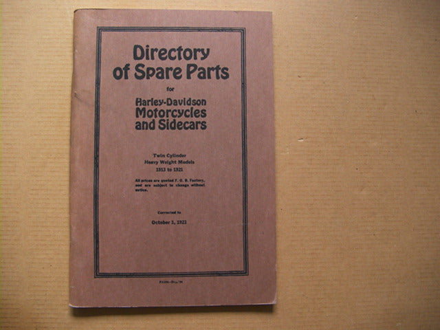 B4 // Ersatzteilbuch, 1913-21'