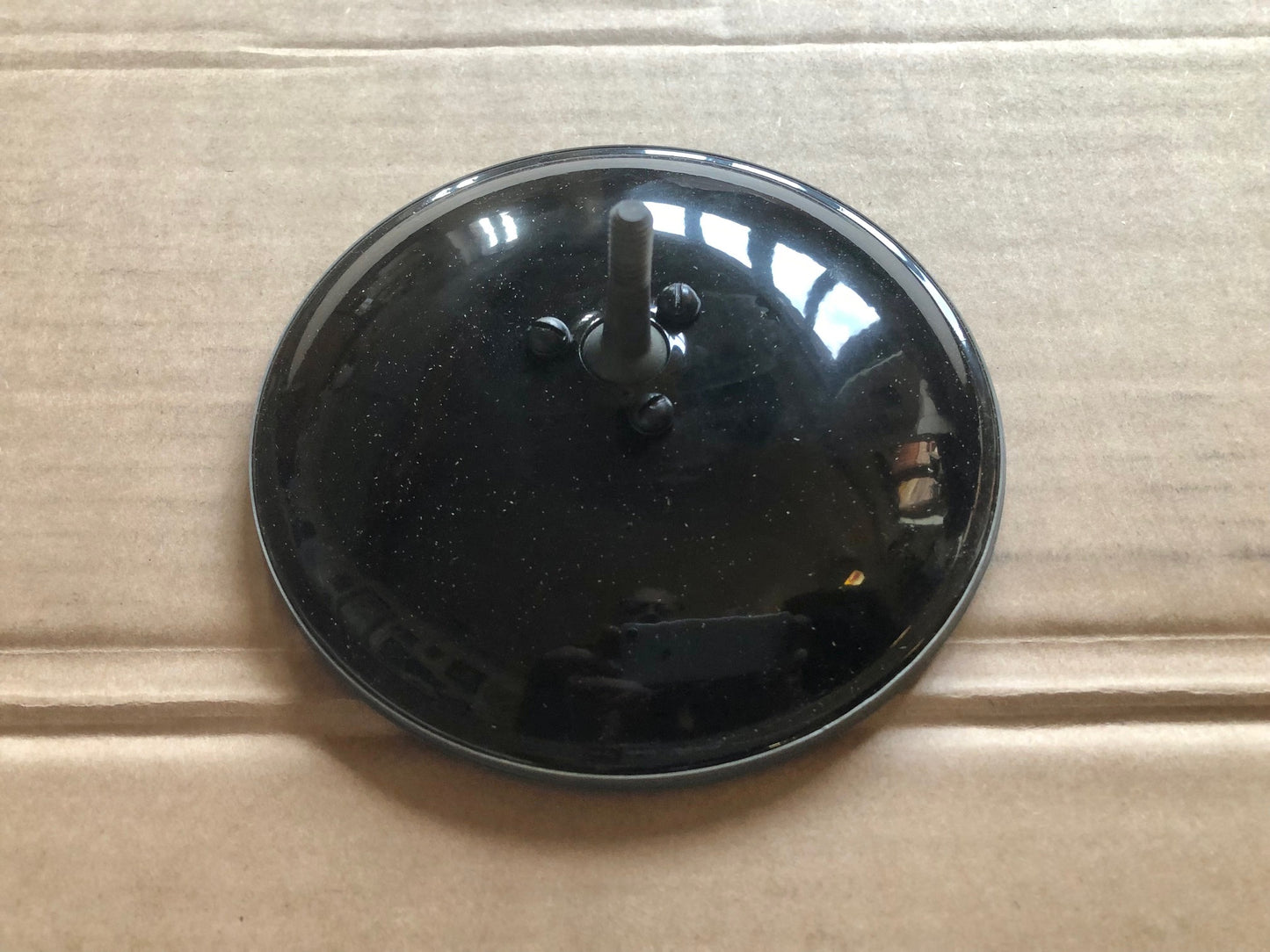 WL29-3 // Spiegelkopf, INDIAN-Gewinde, Schwarz