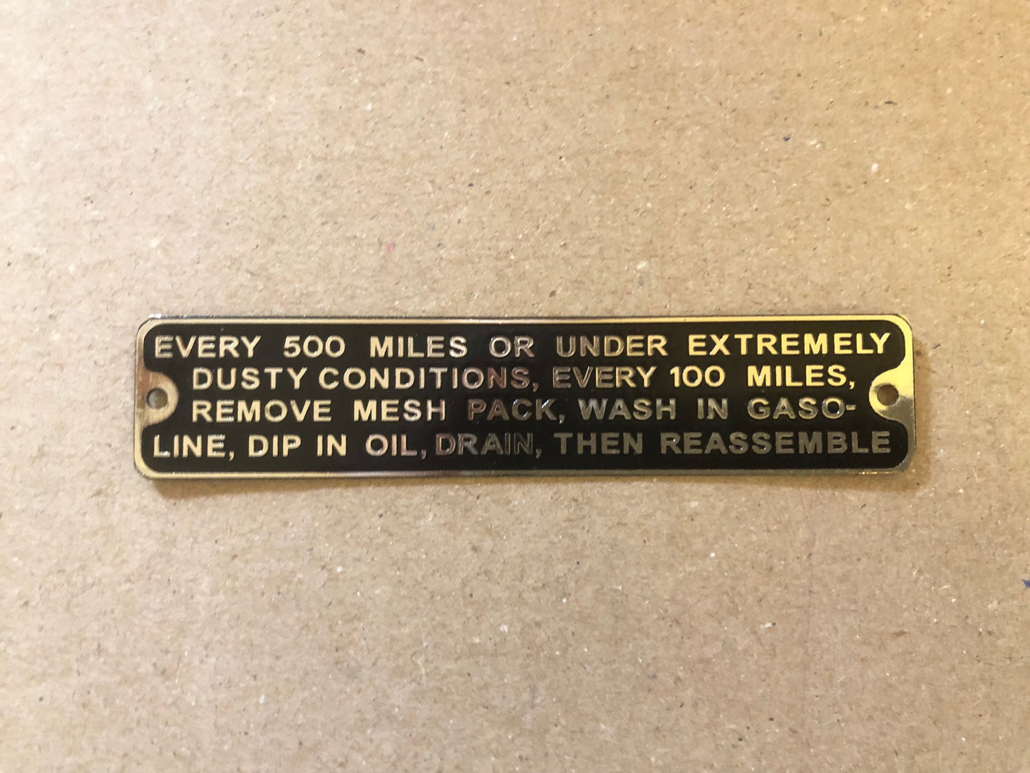 WL4-5 // Brass plate, air filter, nickel