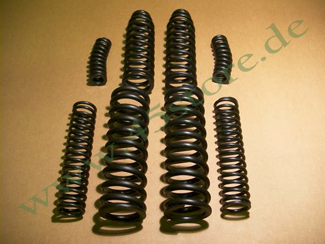 WL9-3 // Gabelfedern-Set (8), Big-Twin, Schwarz