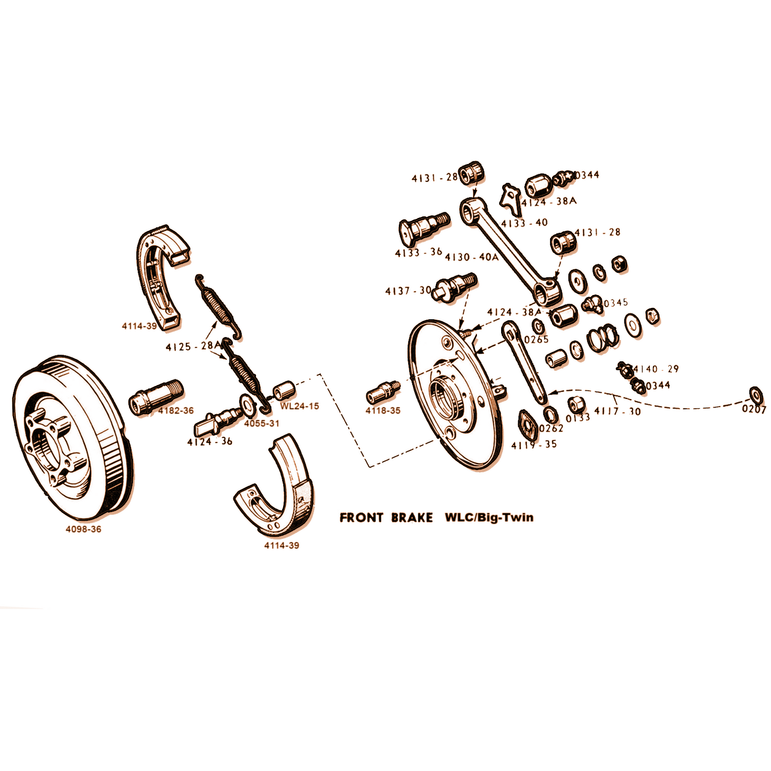 BREMSE vorne WLC/BIG-TWIN