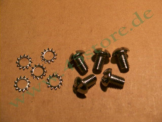 050C/set // Schraubenset (5), Nabenstern, Chrom