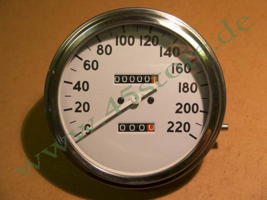 11126-38K // Tacho, Weiß, Km/h, 1936-40', Replika