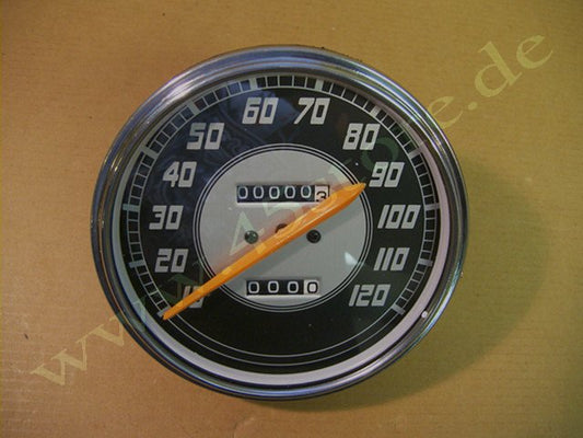 11126-46 // Tacho, Schwarz/Silber, MPH, 1946-47', Replika