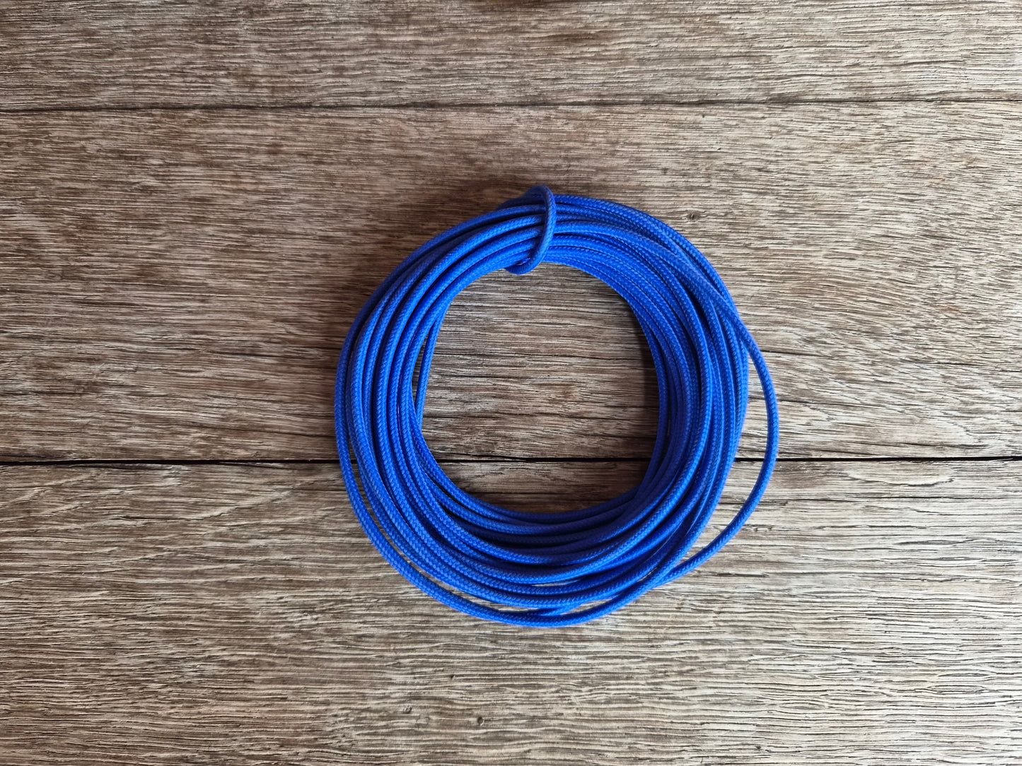 WL28-21 // Kabel, Stoff, 1 Meter, Blau