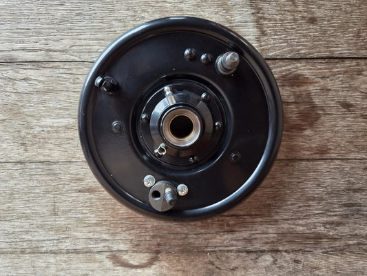 4108-41A // Brake anchor plate, front, WLC/BT, black