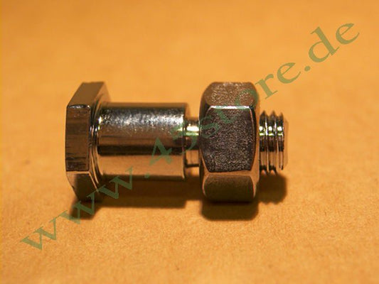 2225-36C // Bolzen + Mutter, Gestängeendstück, Chrom