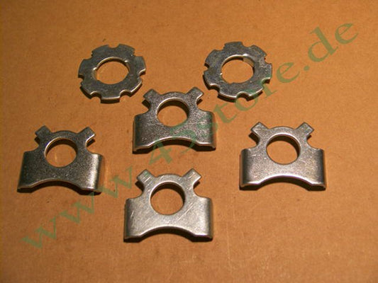 2642-30 // Sicherungsblech-Set (6), Rocker, WLC/Big-Twin, cadmiert