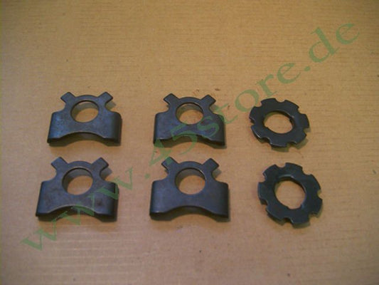 2642-30P // Sicherungsblech-Set (6), Rocker, WLC/Big-Twin, parkerisiert