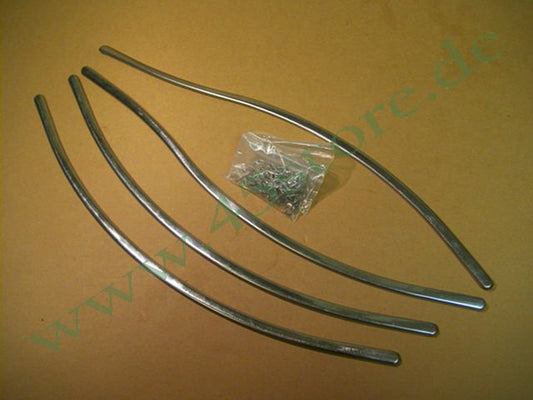 3716-39 // Zierstreifen-Set + Clips, Fender, vorne, VA