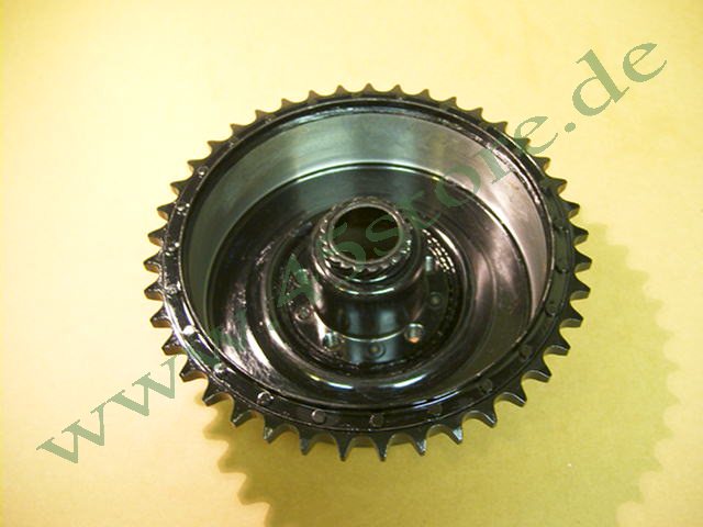 4032-41N // Bremstrommel, hinten, Komplett + Ritzel, schwarz