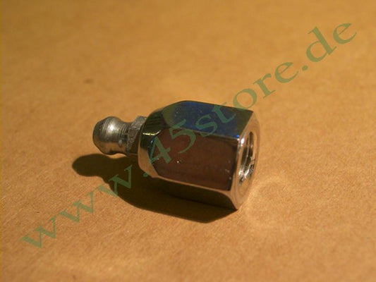 4124-38AC // Mutter mit Schmiernippel, Chrom