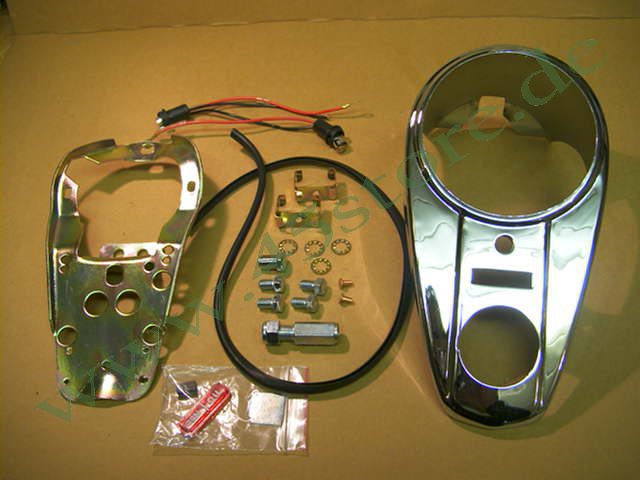 4516-47 // Tachogrundplatte + Cover, Set, ab 47', Chrom