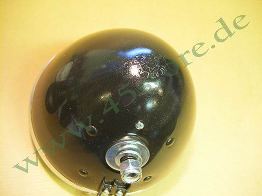 4901-35CR // Scheinwerfer, 6V, Schwarz/Chrom, Original-Replika