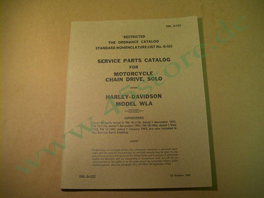 B3 // Ersatzteilbuch, WLA, 1940-43'