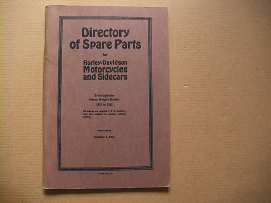 B4 // Ersatzteilbuch, 1913-21'