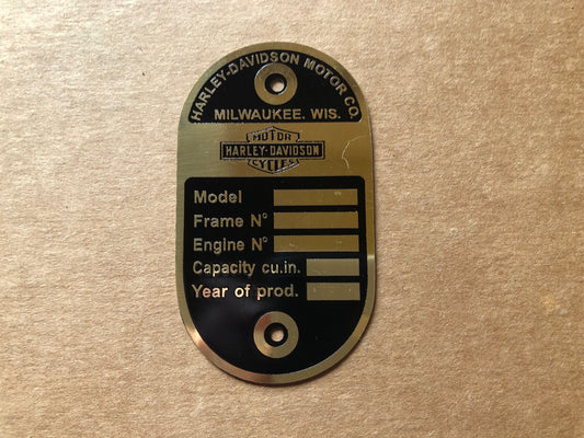 WL10-5 // Typenschild, Messing