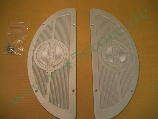 WL10-7 // Aluplatten-Set (2), Trittbretter, ab 1940, "Deluxe", raw